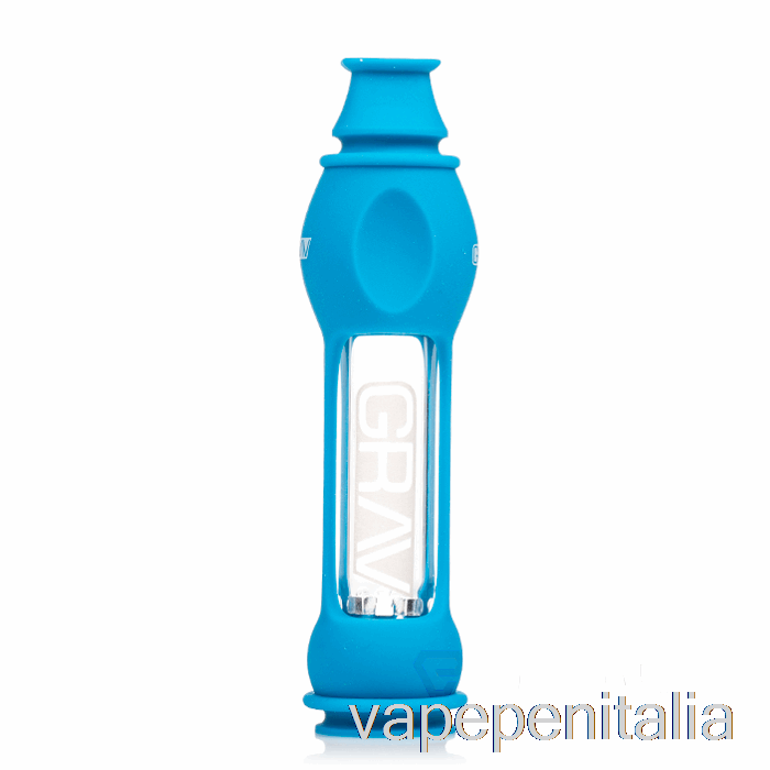 Scatola Vape Mod Grav Octo-taster Con Skin In Silicone Blu